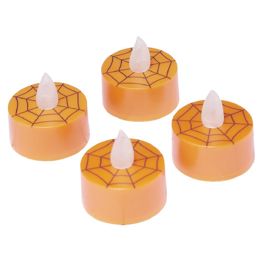 Bougie à led chauffe plat motif Halloween x4 (2 modèles)