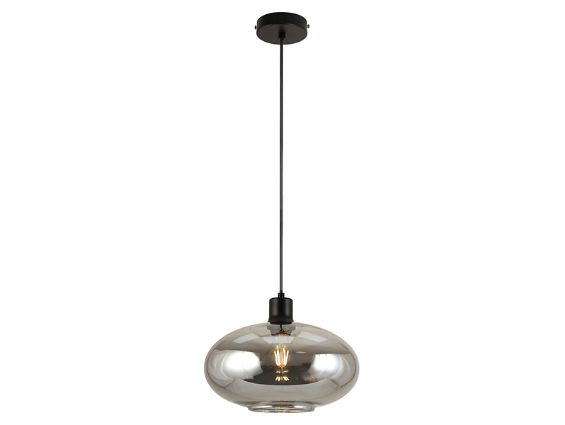 Lampa wisząca Momax Tipo szklana czarna