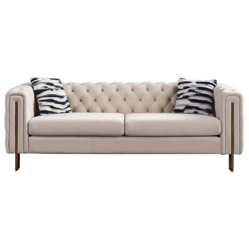 Chesterfield Modern Tufted Velvet Living Room Sofa