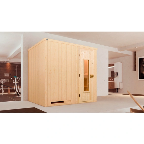 Elementsauna »HALMSTAD 1«, 6 Personen, inkl. 4,5 kW Ofen mit externer Steuerung