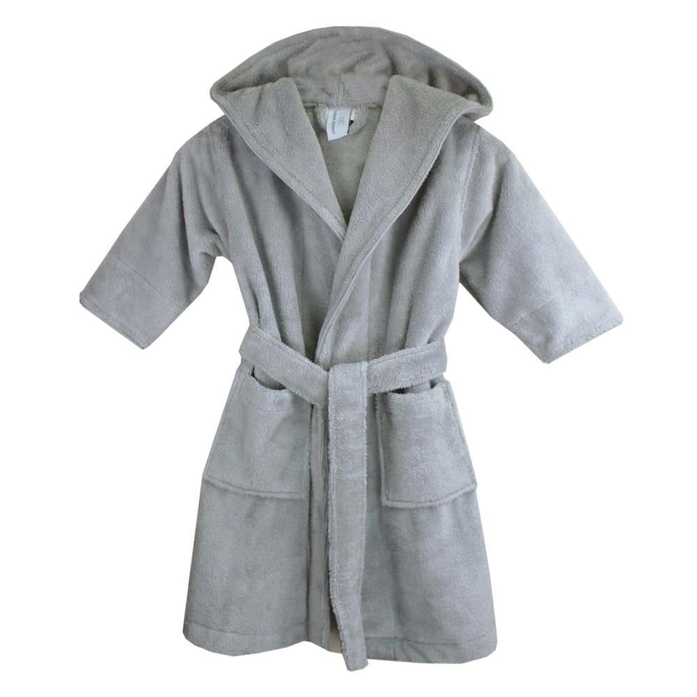 TEDDY PERLE - Peignoir  coton & autres fibres gris S