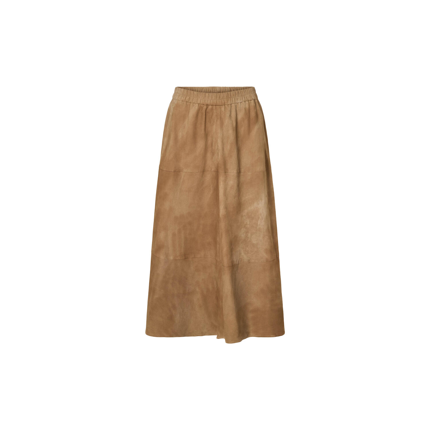 1014PBOJono suede long skirt, camel