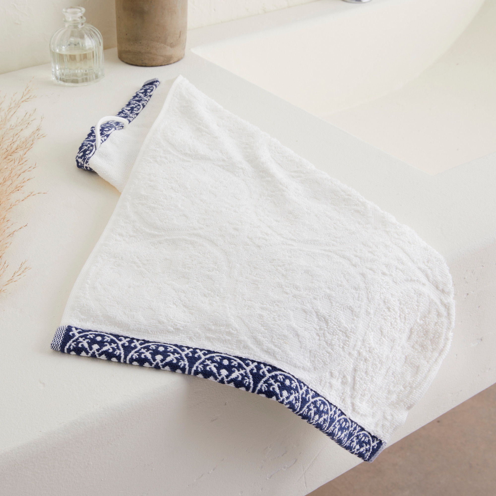 Serviette invité jacquardLes bleus de Nîmes