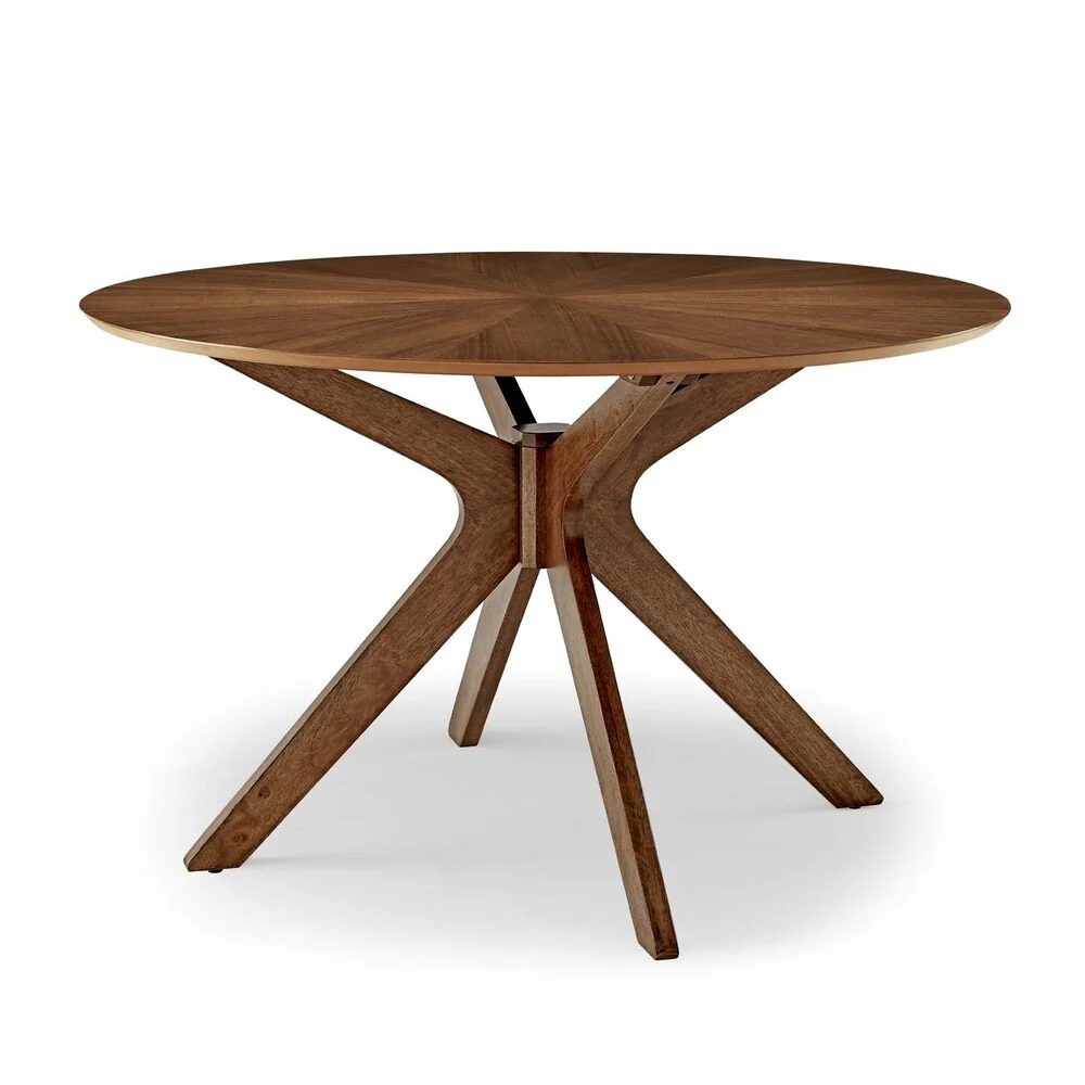 Crossroads 47 Round Wood Dining Table