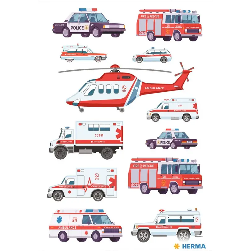 Sticker 3er-Set Motivsticker Cars