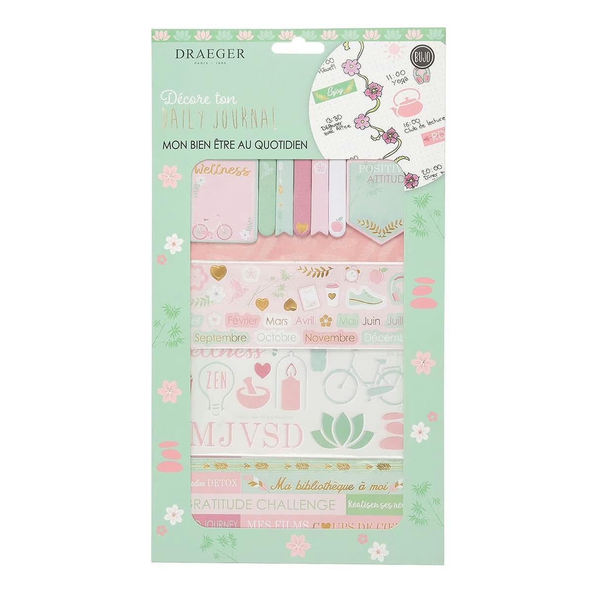 - Kit de décoration bullet journal wellness