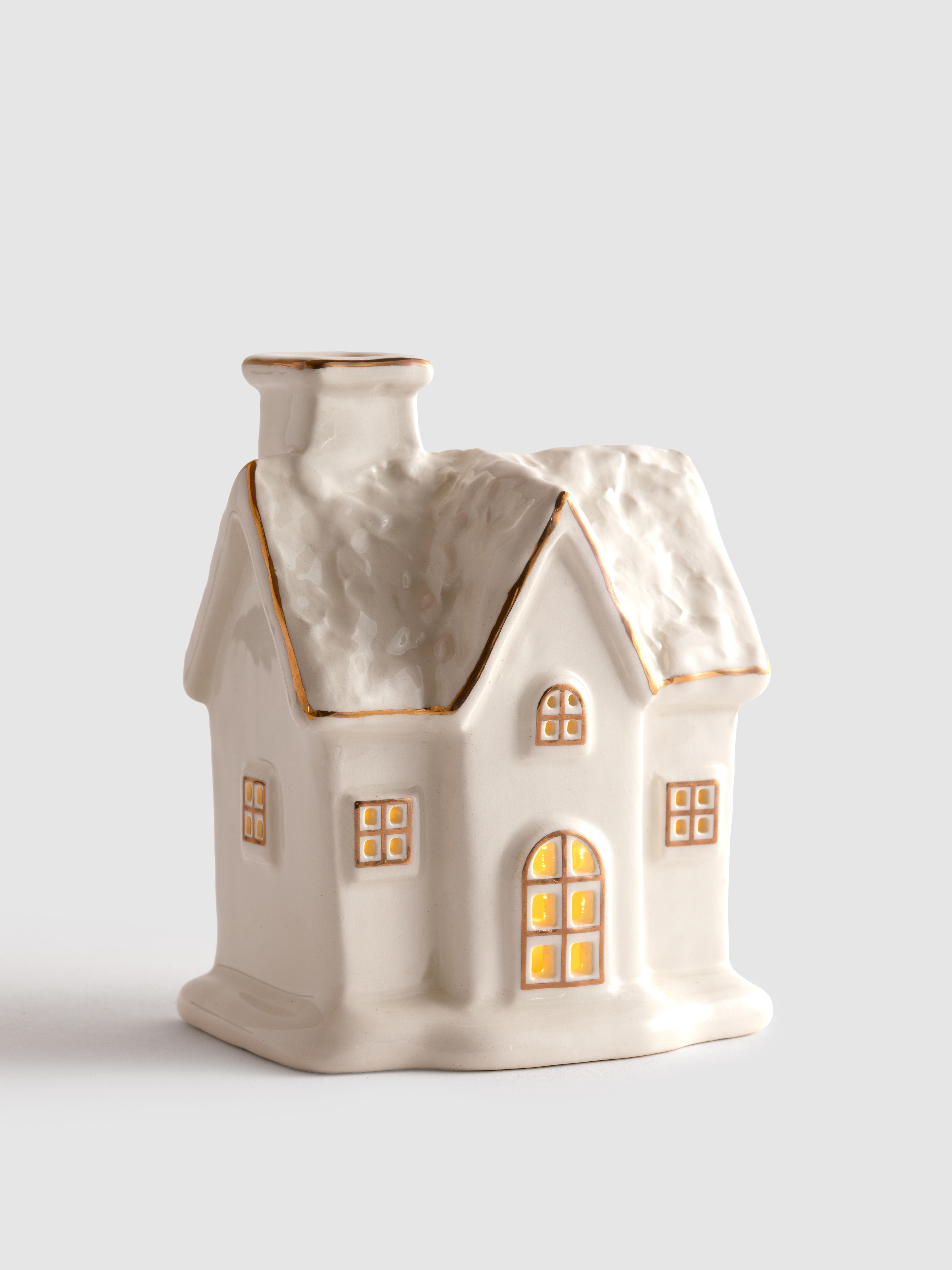 Small LED Christmas House Ornament