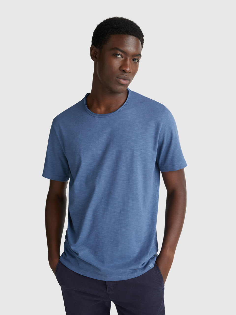 Slub cotton t-shirt