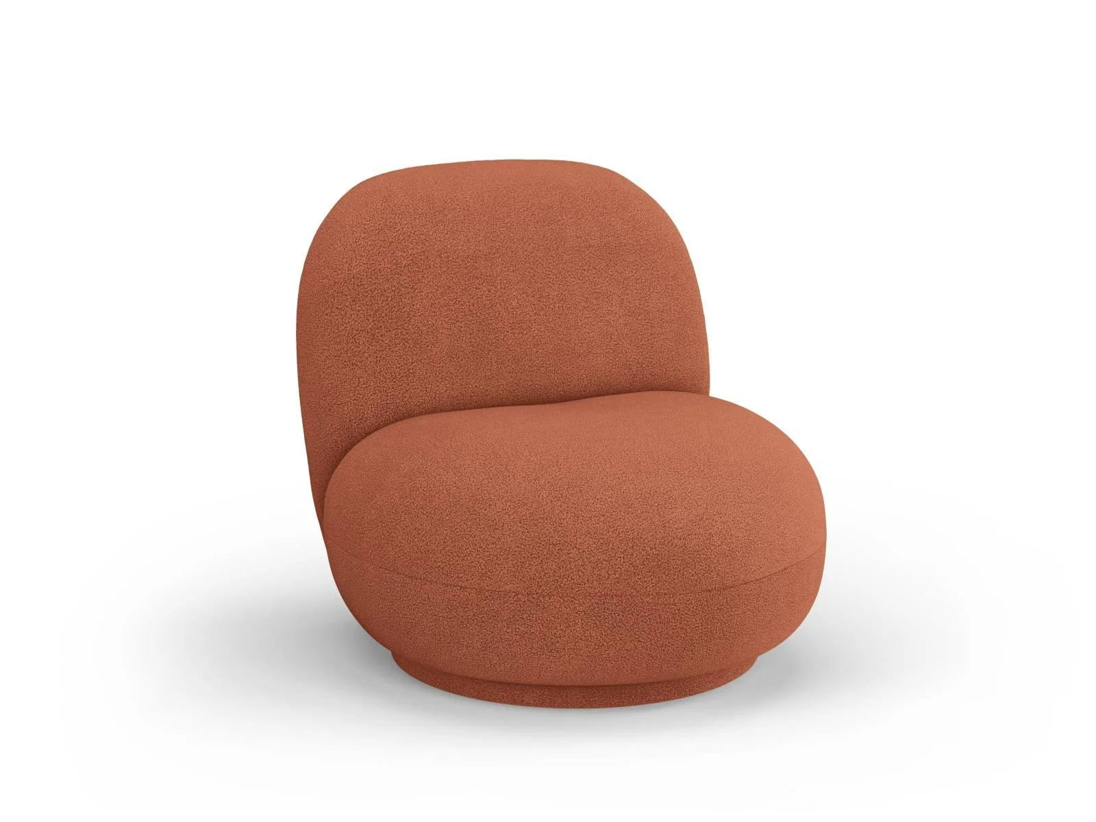 Draaibare fauteuil Chuck bouclé