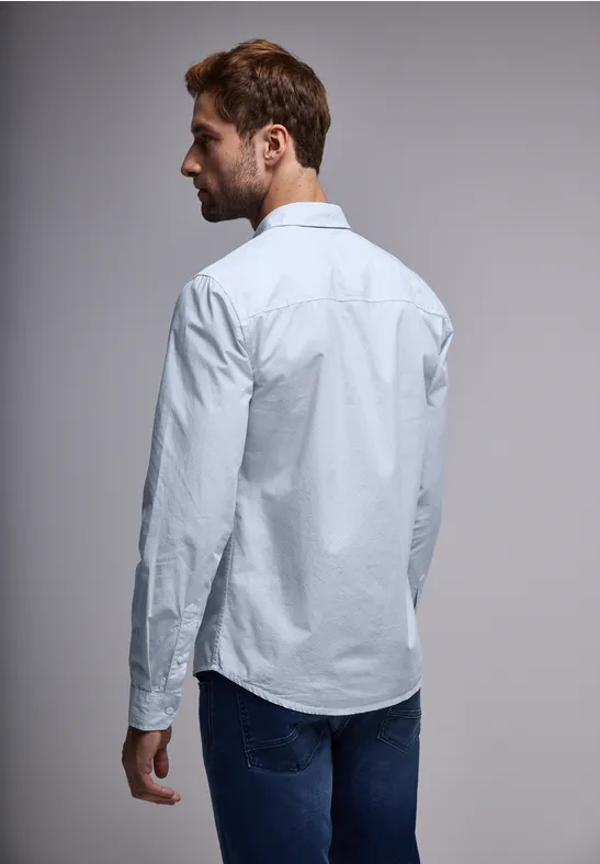 Slim Fit Popeline Hemd