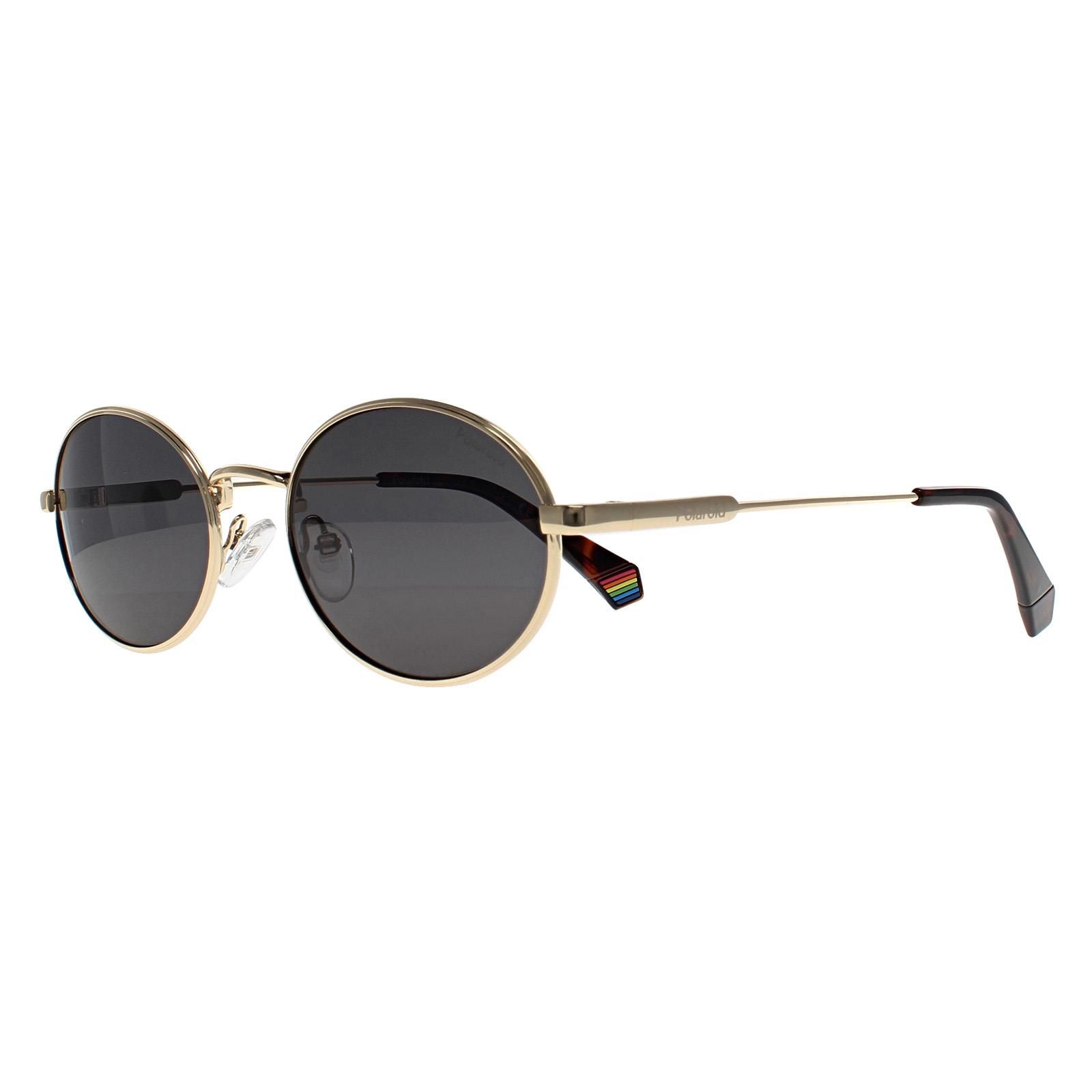 Polaroid Oval Rose Gold Grey Polarized PLD 6228/S/X