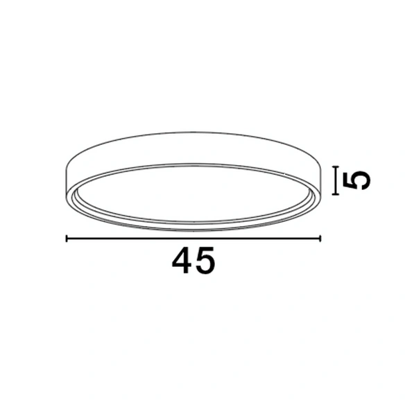 Deckenleuchte »Olaf «, LED, 30 W, Höhe: 5 cm, weiß