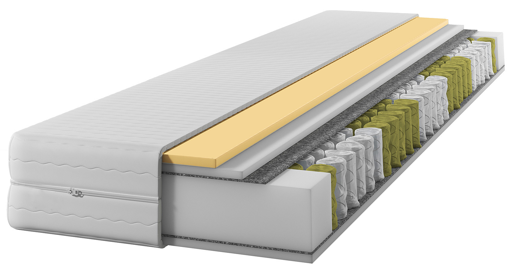 Materac kieszeniowy z pianką visco Relaxtic 120x200 - Elvian