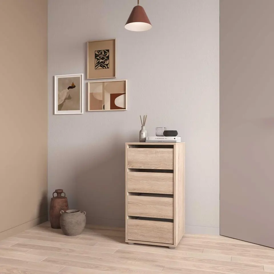 Ladekast Blokty - 40x40x76cm - 4 lades - eikdecor