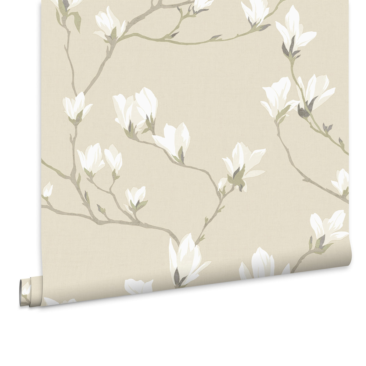 Laura Ashley Vliesbehang - Magnolia Grove Natural - 10mx52cm