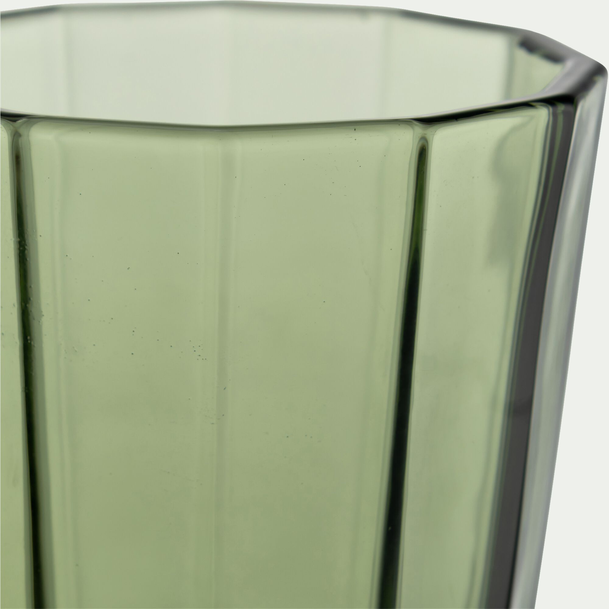 FACETE - Gobelet bas en verre 25cl - vert