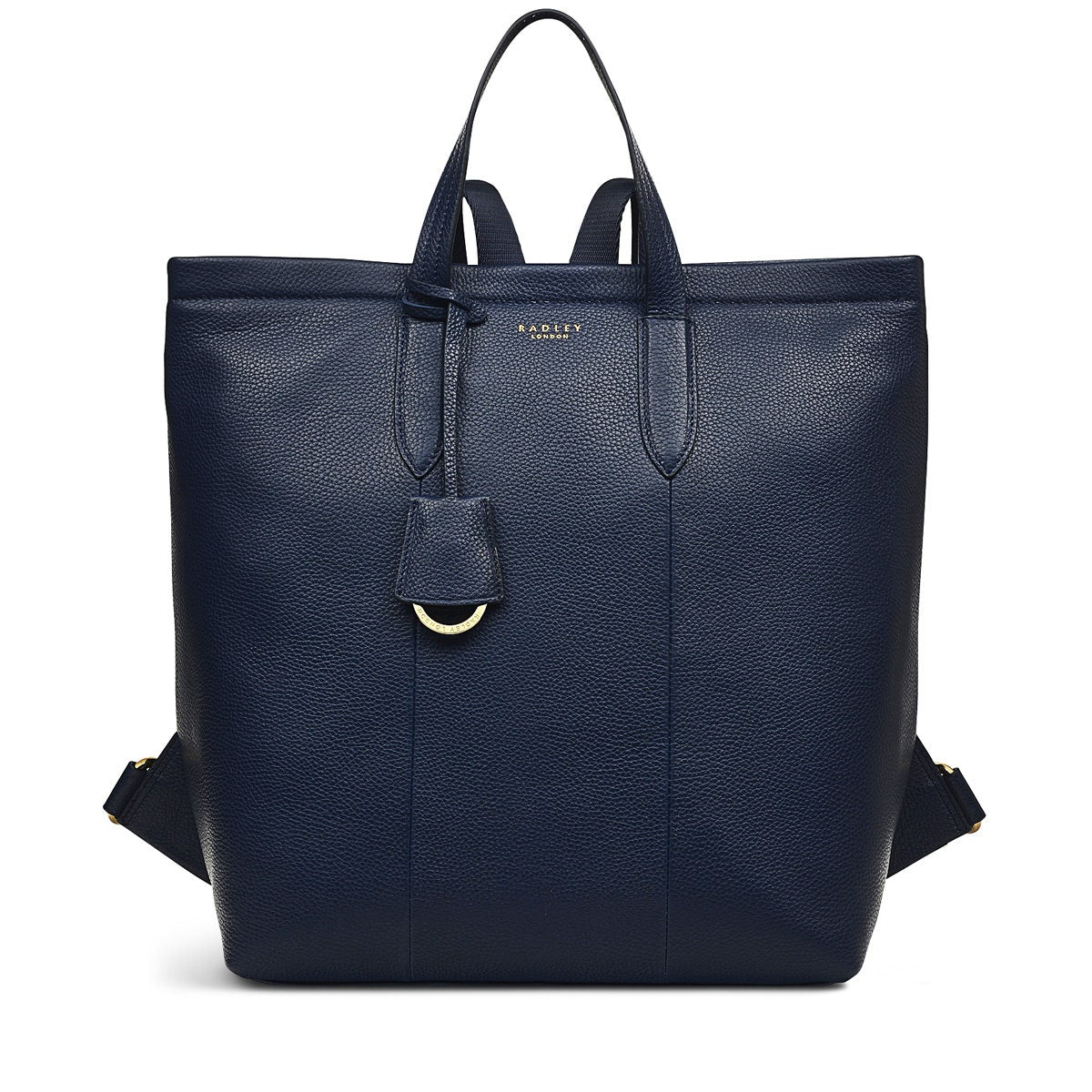 Furze Lane Leather Large Ziptop Backpack in Ink - H8786401