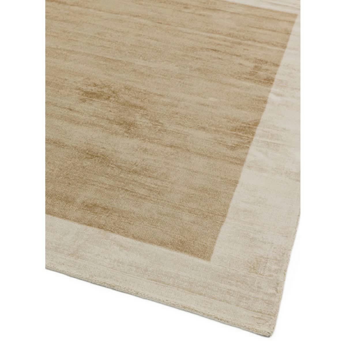 LAME - Tapis à bordures en Viscose Beige clair 160x230 cm