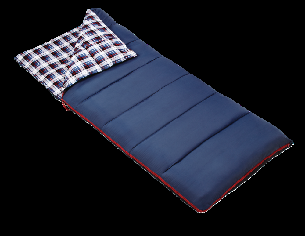 Outbound Comfort Insulated Cotton Lined Cold Weather Sleeping Bag w/ Compression Sack, -5°C