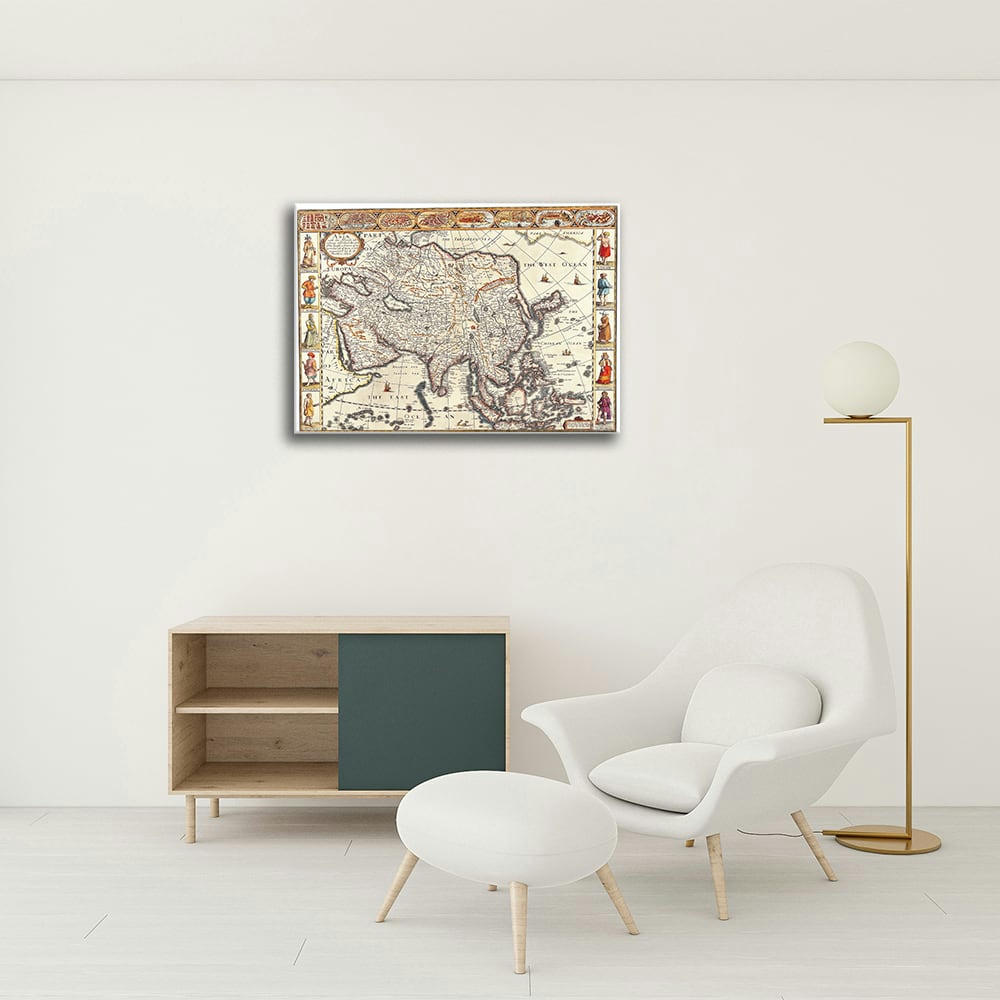 - Tableau - Cartographie - Ancienne Carte No. 46 40x50cm