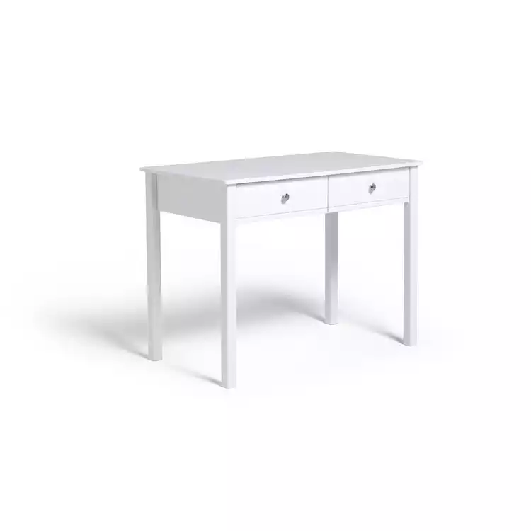 Habitat Brooklyn 2 Drawer Desk - White