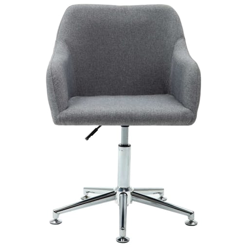 NNEVL Swivel Office Chair Light Grey Fabric
