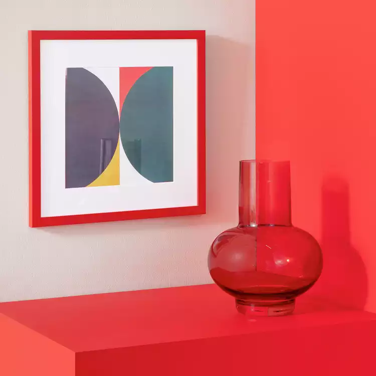 Habitat Red Picture Frame - 30X30cm