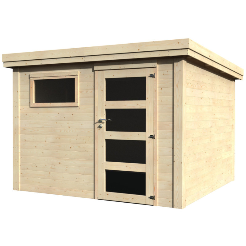 Abri de jardin en bois Paco 28 mm 3 x 3,05 m DÉCOR ET JARDIN