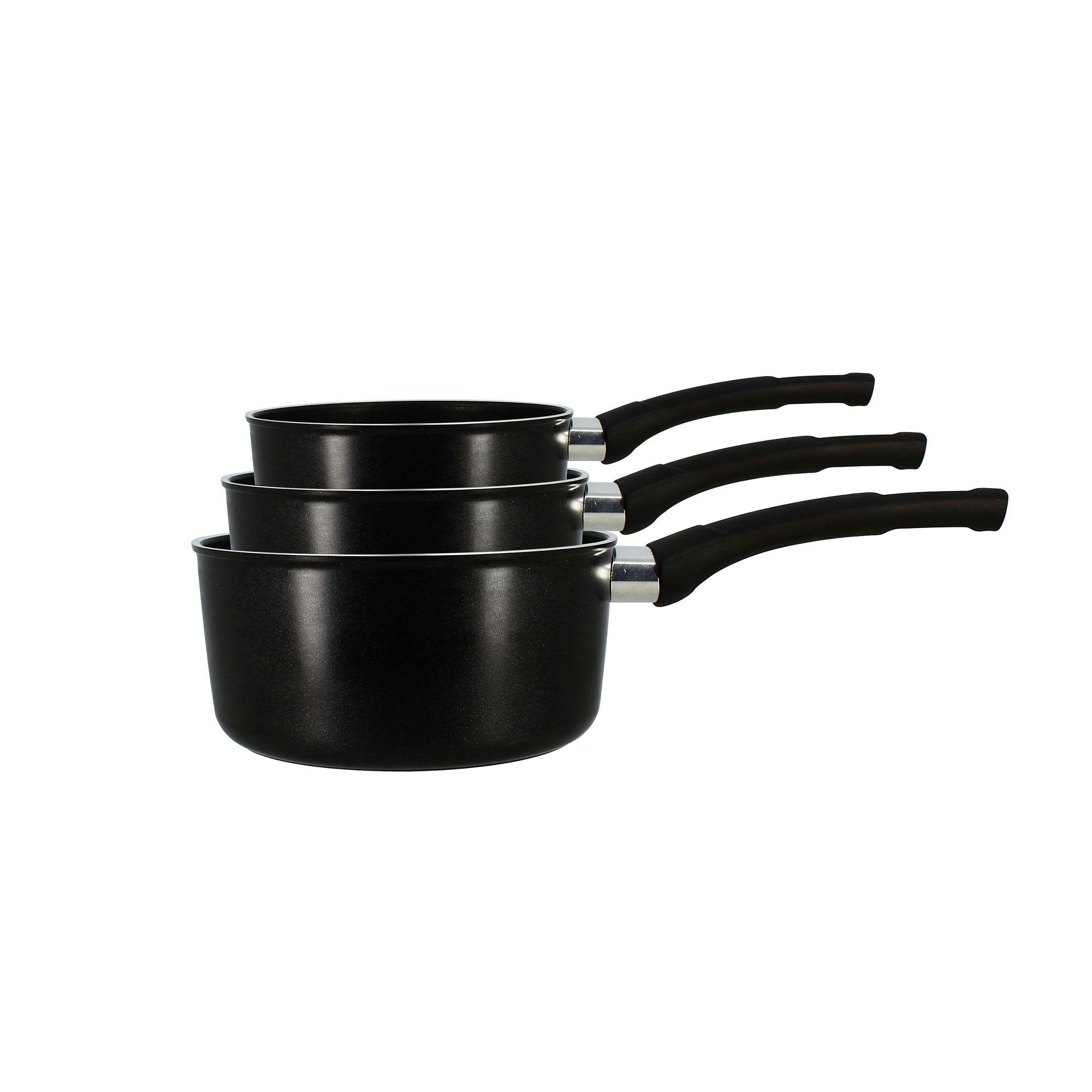 MARCEL - Set de 3 casseroles en aluminium - compatible induction
