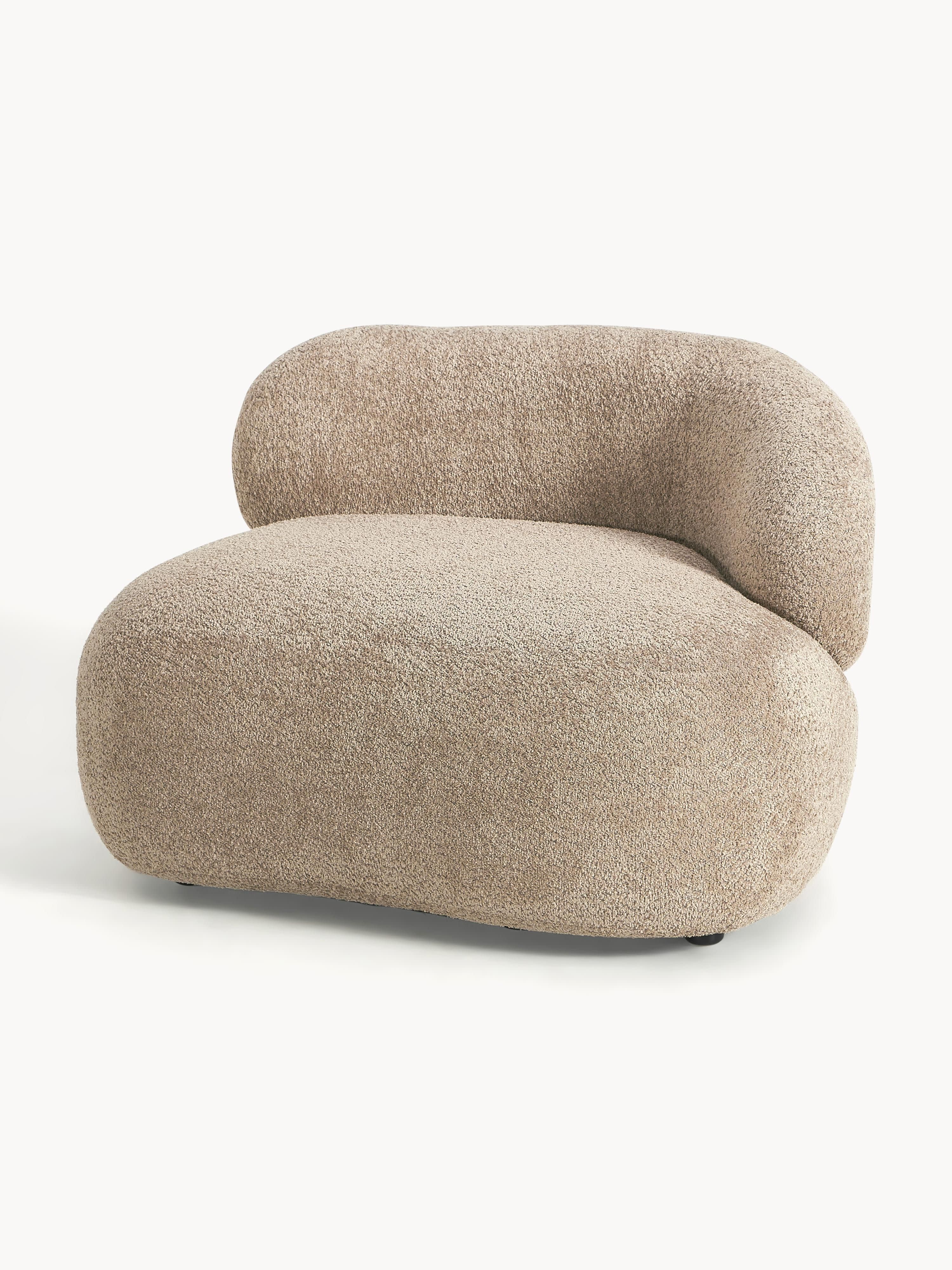 Loungesessel Alba aus Teddy-Bouclé