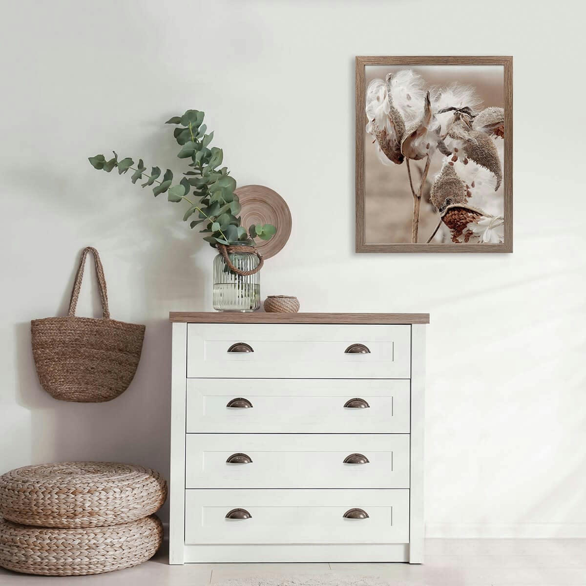 NORDIQUE - Cadre photo marron 40x50 cm bois reconstitué fsc