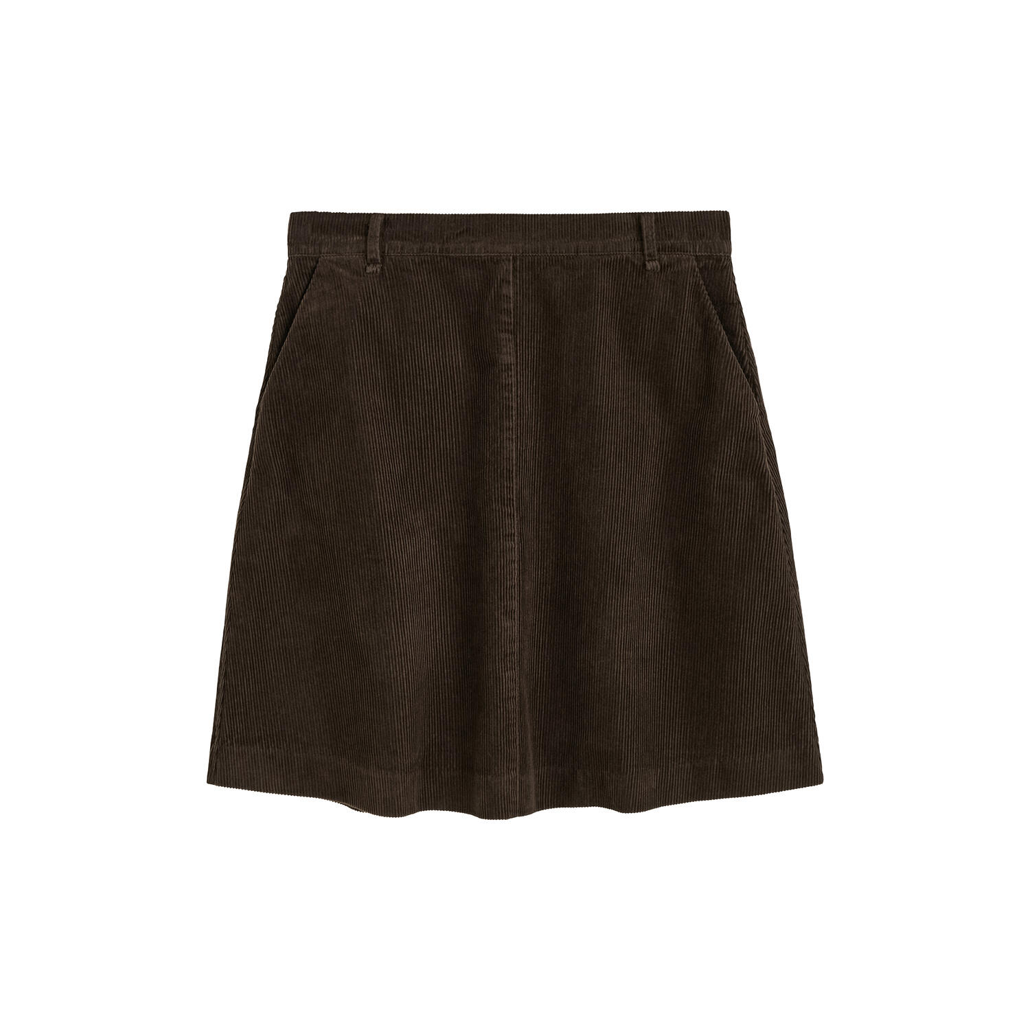Estelle Skirt Short Corduroy, smokey brown