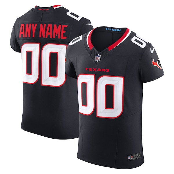 Houston Texans Nike Team Vapor F.U.S.E. Elite Custom Jersey -  Navy/Red