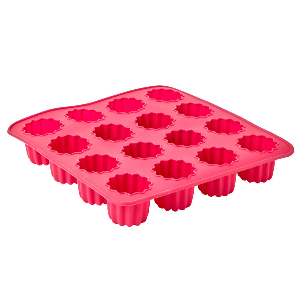 Moule silicone rose 16 cannelés