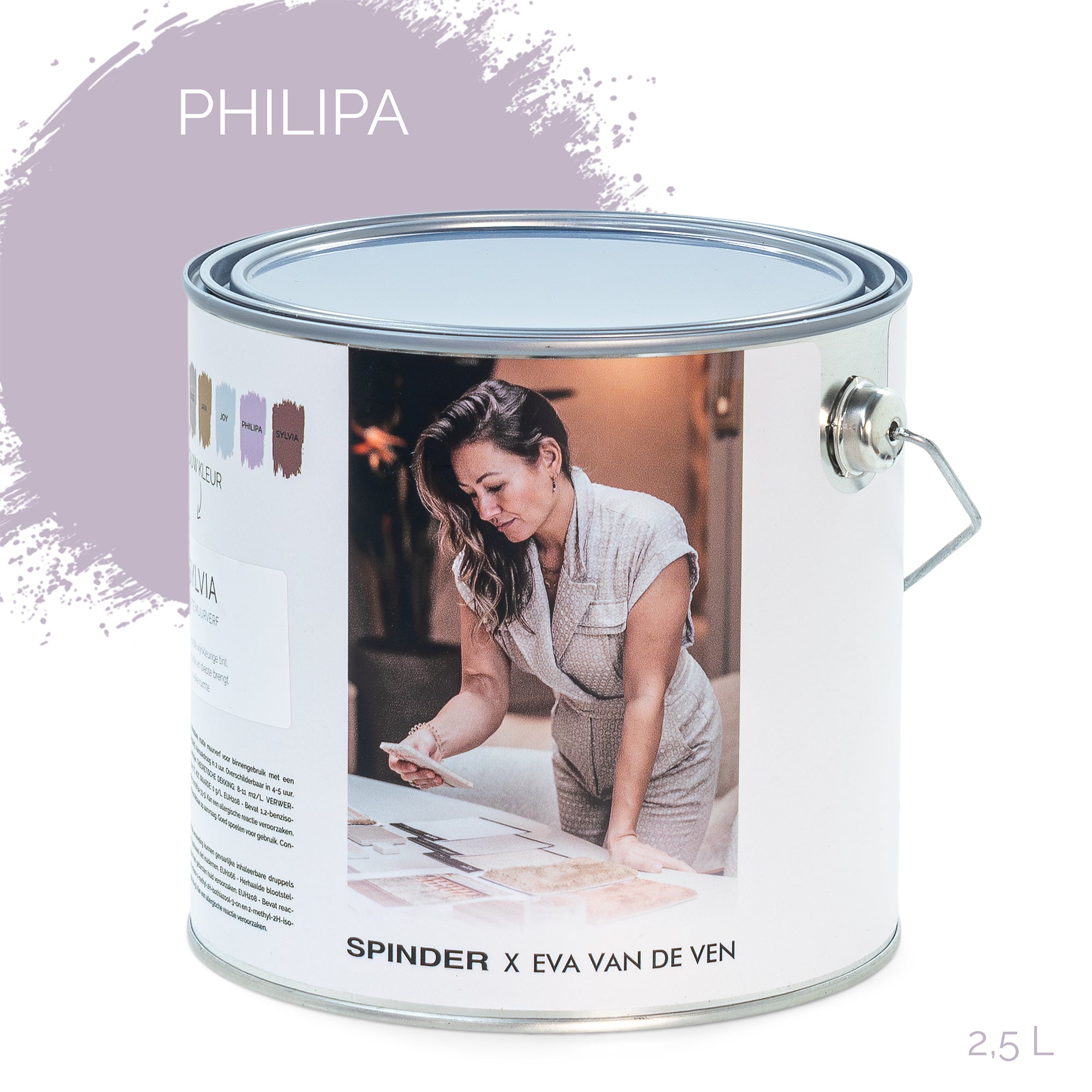 Spinder x Eva van de Ven 2,5L matte muurverf - Philipa