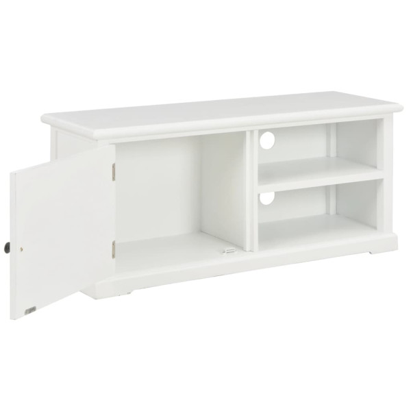 Szafka Pod Telewizor Biały Stolik Półka Szafka RTV 90x30x40 cm