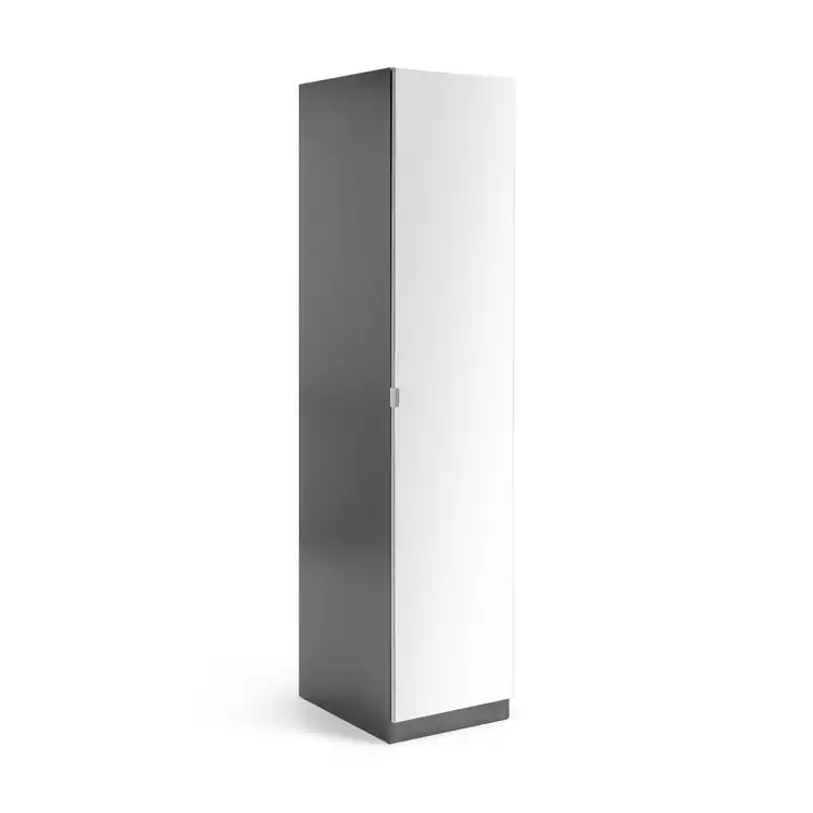 Habitat Munich 1 Door Mirror Wardrobe - Anthracite
