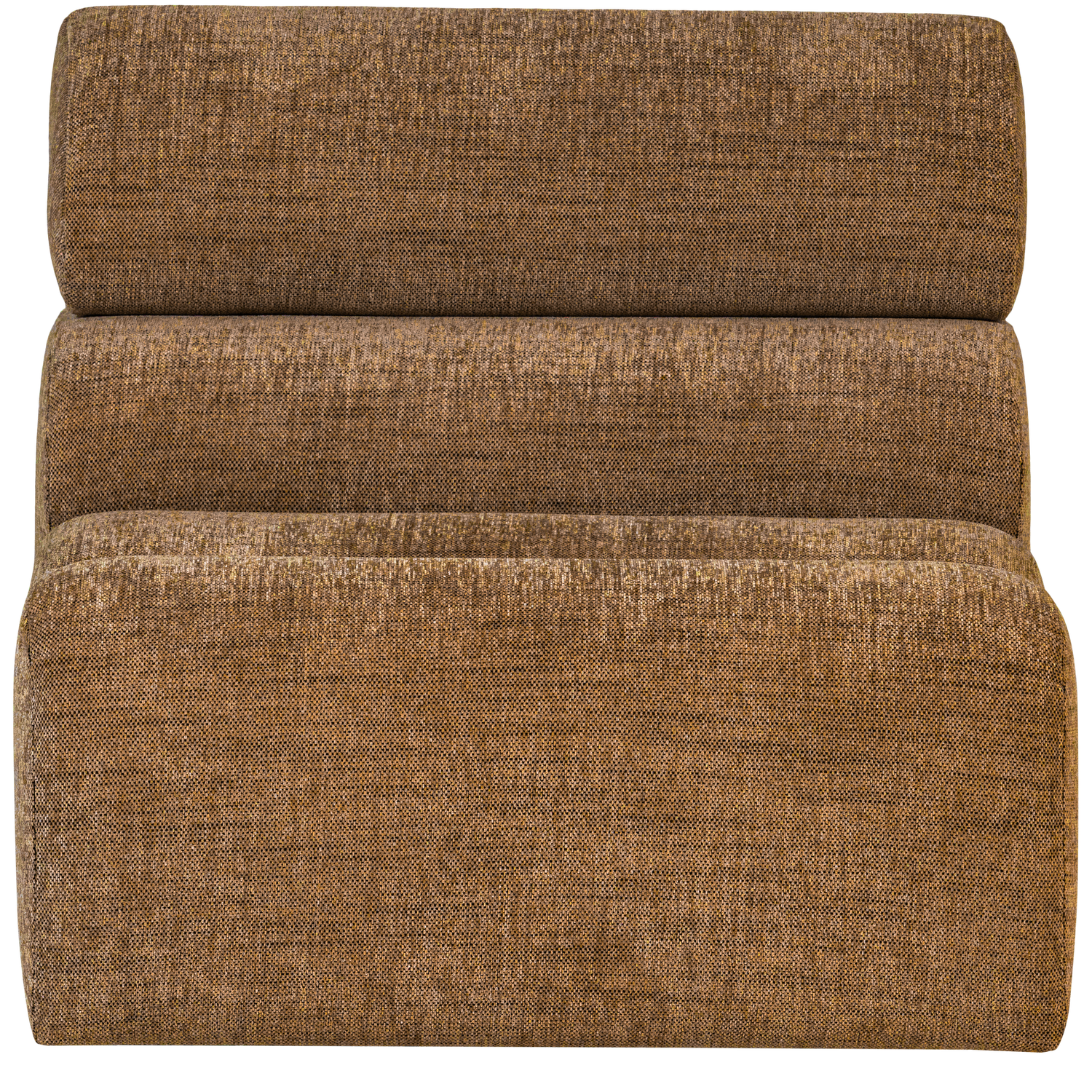 WOOOD 1-zits element bank Novi - Polyester - Karamel Bruin Melange - 86x82x113