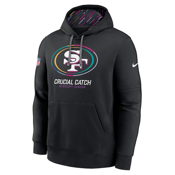San Francisco 49ers Nike 2024 NFL Crucial Catch Club Pullover Hoodie - Black