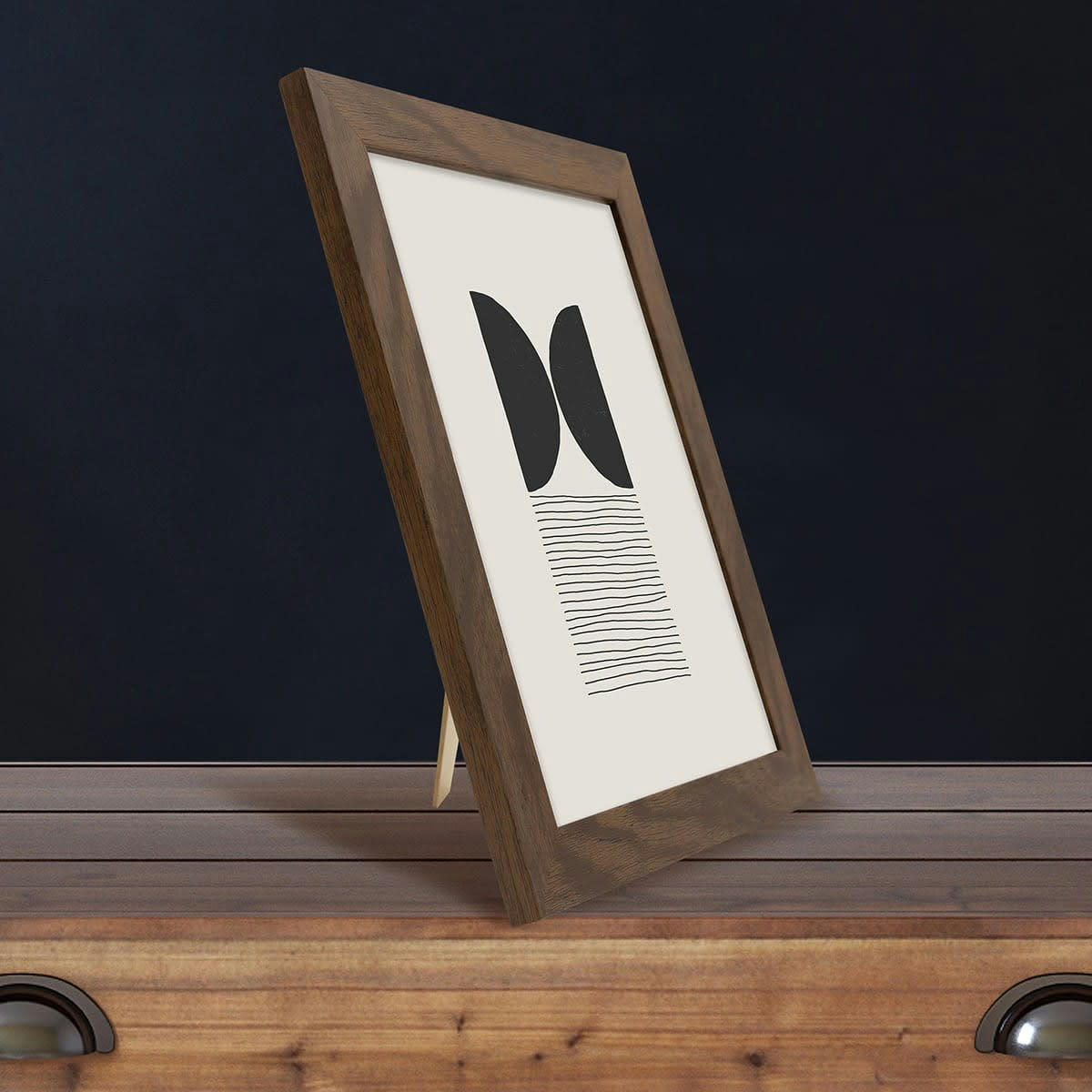 ETERNEL - Cadre photo design ébène bois foncé 18x24 cm bois reconstitué fsc