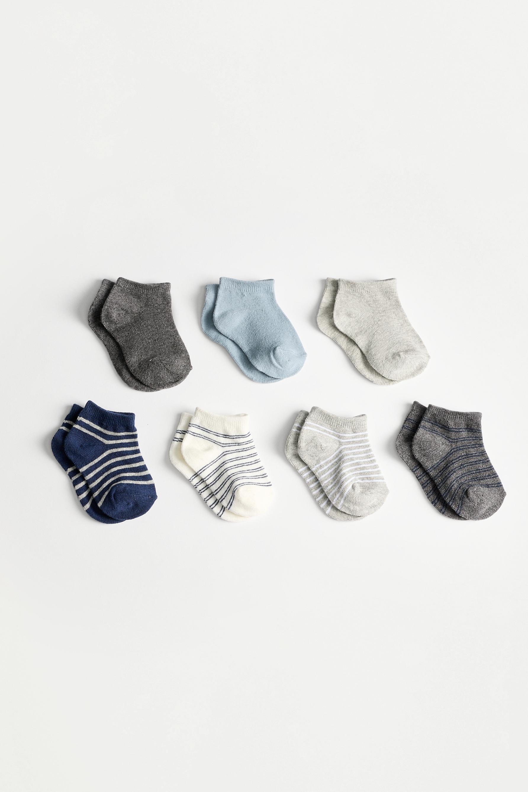 Calcetines cortos rayas (Pack 7)