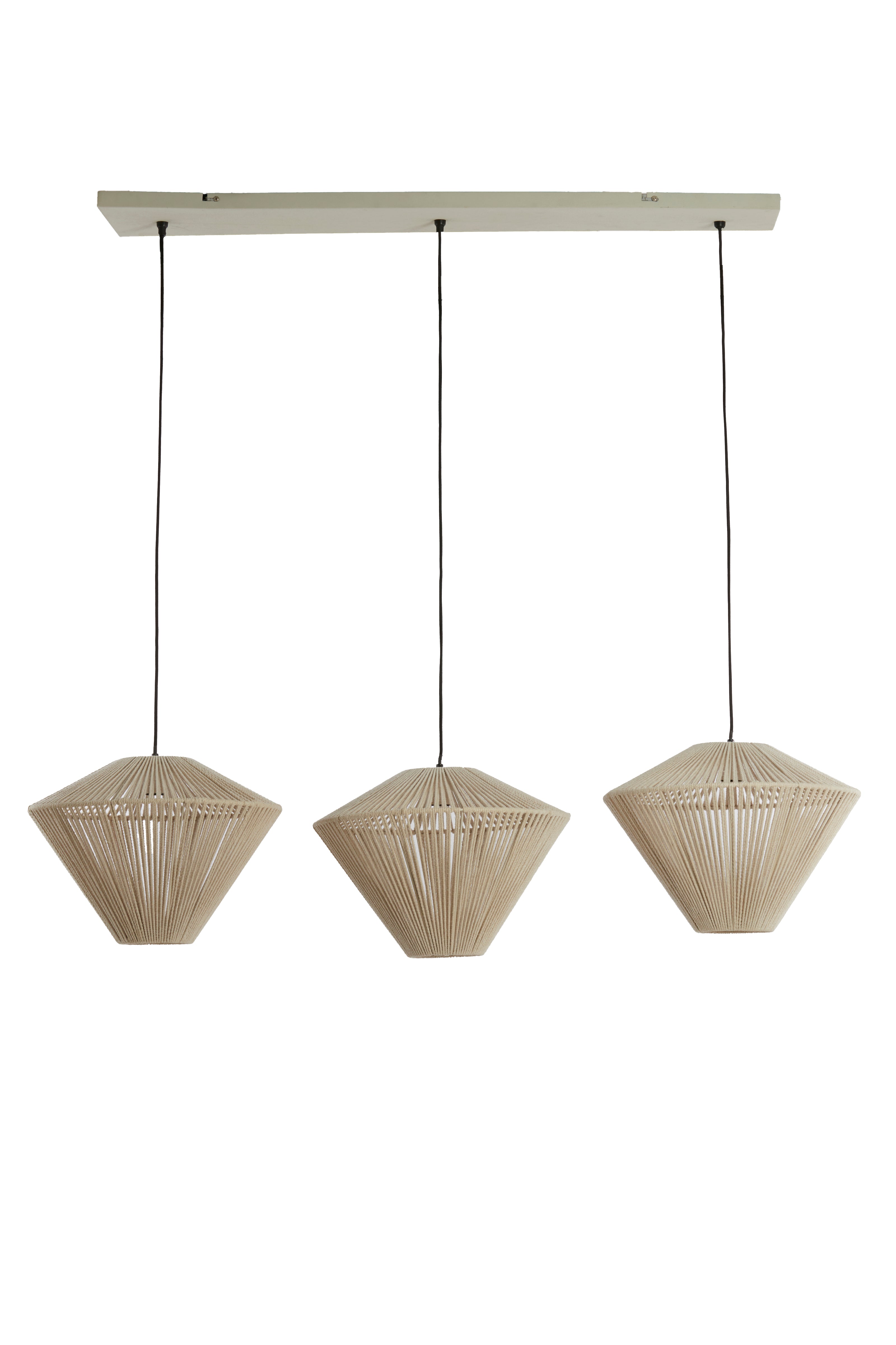 Light & Living hanglamp FELIDA - 120x42x130cm - wit