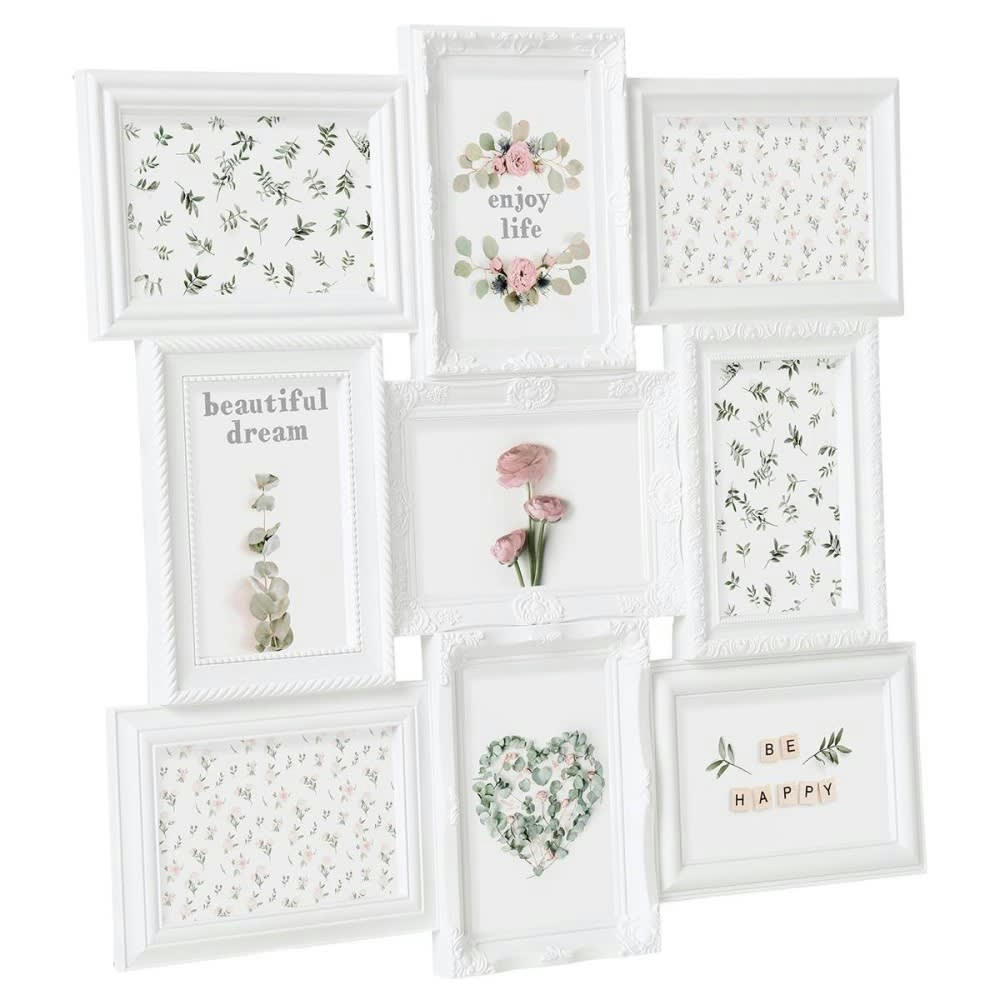 SUZY - Pêle mêle 9 photos blanc