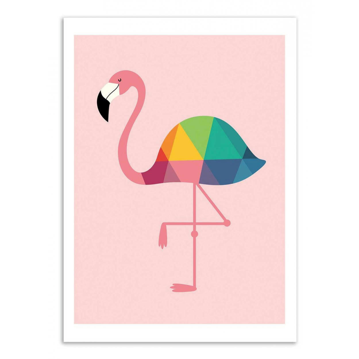 ANDY WESTFACE - RAINBOW FLAMINGO -  Affiche d