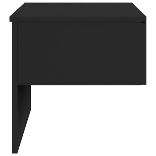 NNEVL Wall-mounted Bedside Cabinets 2 pcs Black
