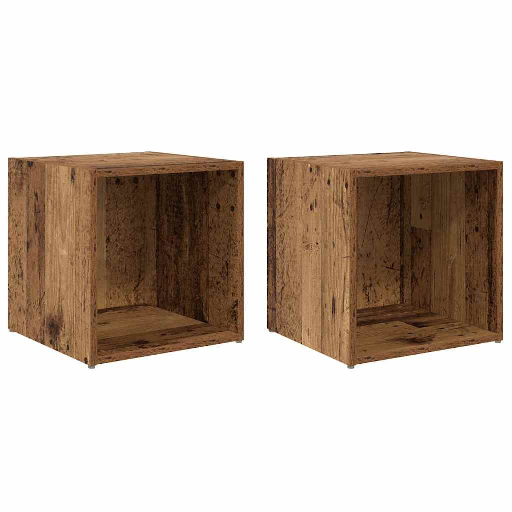 2x Szafka RTV Stolik Półka Szafka Pod Telewizor Do Salonu 37 x 35 x 37 cm