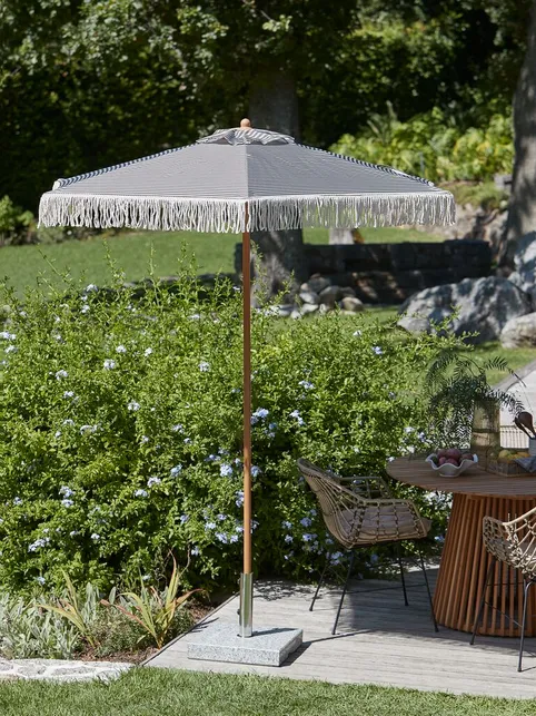 Parasol IBSTED Ø200 beige/olivengrøn
