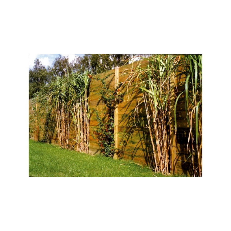 Poteau en U carré rainuré 6,8 x 6,8 x 240 cm SOLID