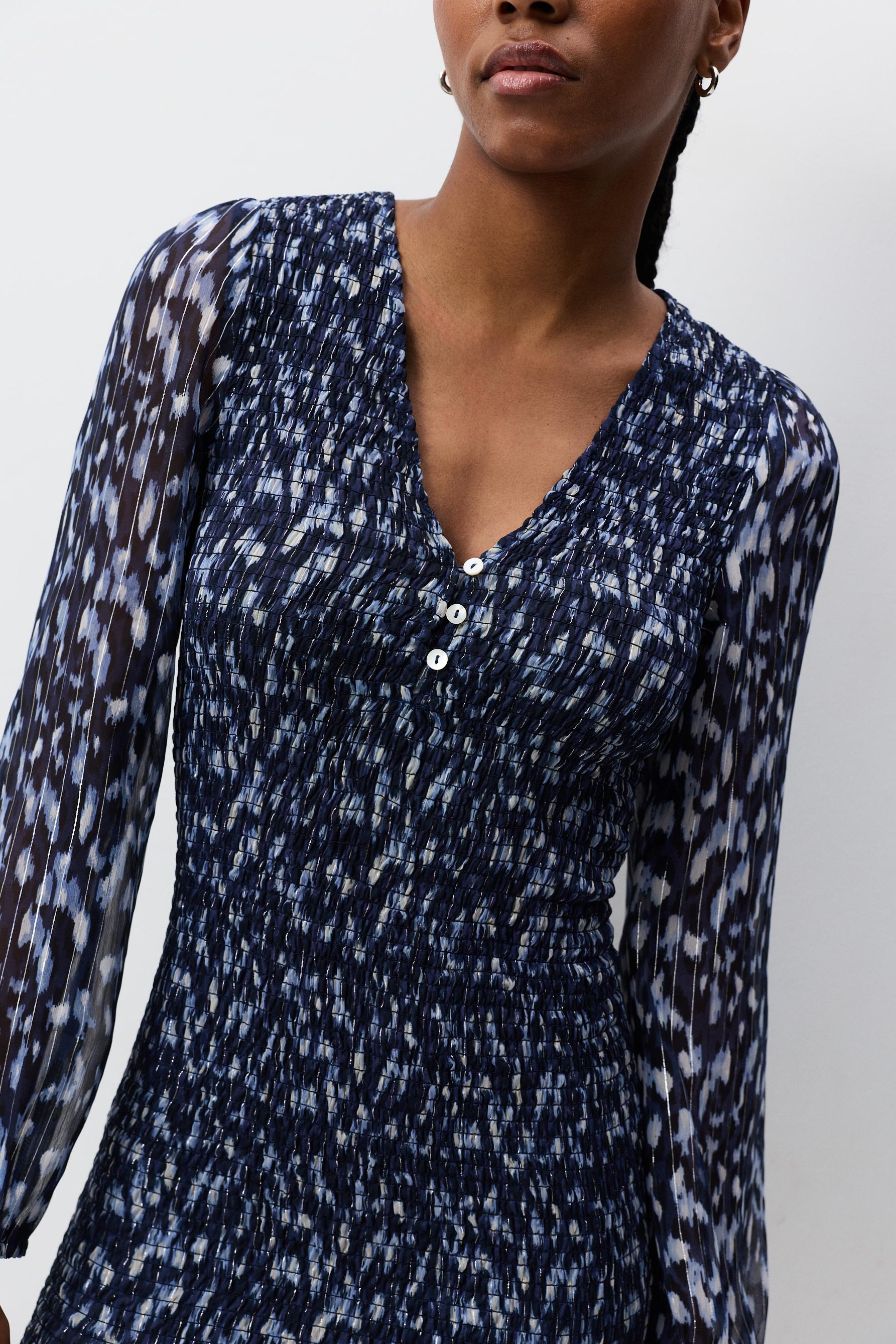 Vestido corto estampado