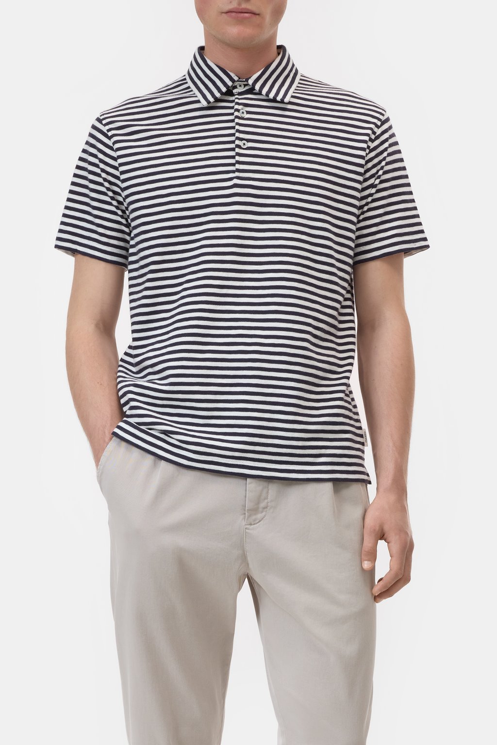 Gestreiftes Polo aus Bio-Baumwolle